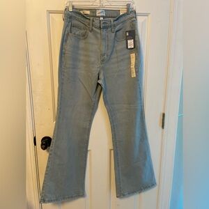 NWT Universal Thread Light Blue Flare Jeans Size 8 SHORT